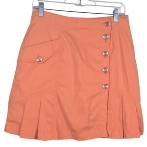 Masters Golf Women's Orange Ruffle Skort Pockets Athletic Skort Women 10